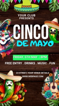 Cinco de mayo Instagram Story template