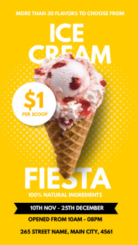 ice cream Instagram-verhaal template